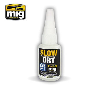 Slow Dry Cyanoacrylate (Ammo Mig) (21g) 