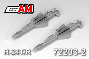Additions (3D resin printing) 1/72 UR R-24R+R-24T with APU-23M1 launcher (Advanced Modeling) 