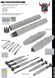 Additions (3D resin printing) 1/48 North-American/Rockwell OV-10A Bronco Air to Ground (designed be used with ICM kits)