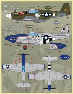 Decal 1/48 Colors & Marking of North-American P-51s Part 2 (Furball Aero-Design)