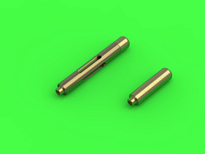 Aircraft detailing sets (brass) 1/48 Grumman F4F-3 Wildcat EARLY (pre-war) - .50 Browning gun barrels with oblong holes & early Pitot Tube