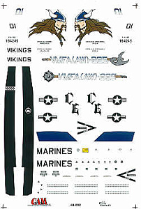 Decal 1/48 McDonnell-Douglas F/A-18D VMFA(AW)-225 Vikings Miramar 1998 (CAM)