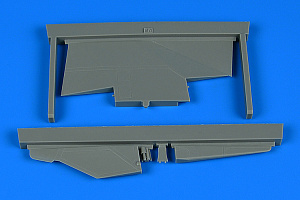 Additions (3D resin printing) 1/32 Mikoyan MiG-23ML correct tail fin (designed to be used with Trumpeter kits)