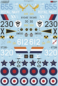 Decal 1/48  Blackburn Buccaneer S.2 Collection Pt1 (Xtradecal)