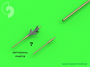 Aircraft detailing sets (brass) 1/72 Sukhoi Su-9 / Su-11 (Fishpot / Fishpot C) - Pitot Tubes and missile rails heads