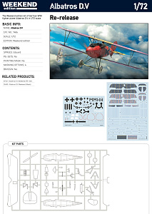 Model kit 1/72 Albatros D.V (Weekend edition) (Eduard kits)