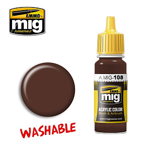 Acrylic paint WASHABLE MUD (Ammo Mig) (17ml) 