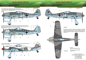 Decal 1/48 Fw-190 F-8 (3x camo) (HAD)