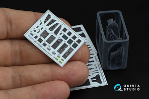 Dassault Rafale B 3D-Printed & coloured Interior on decal paper  (Revell) (with 3D-printed resin parts)
