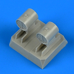 Additions (3D resin printing) 1/32 Kawasaki Ki-61-Id Hien oil radiator (designed to be used with Hasegawa kits)