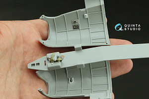 Boeing B-17G Navigator, bombardier, waist and tail gunners compartments. 3D-Printed & coloured Interior (HK models)