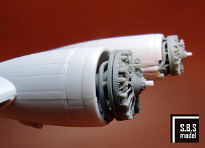 Additions (3D resin printing) 1/72 Boeing B-17G/Mk.III Flying Fortress engine set (designed to be used with Airfix kits) 3D-printed resin