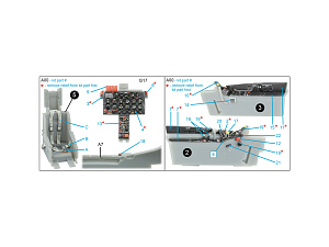 F-86A Sabre 3D-Printed & coloured Interior on decal paper (ClearProp)