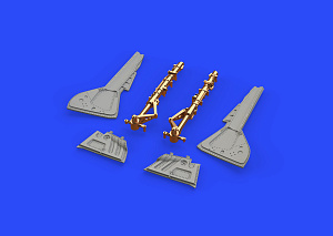 Aircraft detailing sets (metal) 1/48 Focke-Wulf Fw-190A-5 undercarriage legs BRONZE (designed to be used with Eduard kits) 