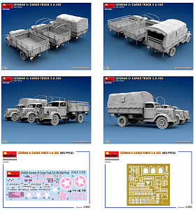 Model kit 1/35 GERMAN 3T CARGO TRUCK 3,6-36S (MiniArt)