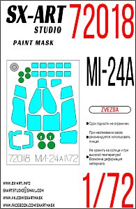 Paint Mask 1/72 Mi-24A (Zvezda)