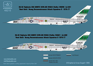 Decal 1/48 RA-5C Vigilante USS Nimitz - part 2(HAD)