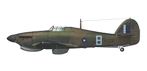 Model kit 1/48 Hurricane Mk IIb Reconnaissance (3x camo) (Arma Hobby)