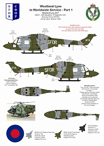 Decal 1/72 Westland Lynx in Worldwide Service Part 1 (AGM)