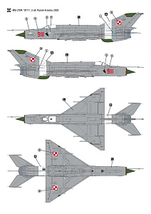 Model kit 1/32 Mikoyan MiG-21MF Polish Air Force (Hobby 2000)