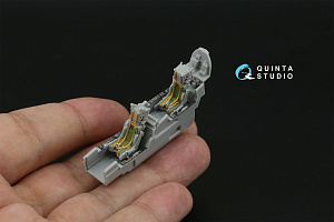 Mirage 2000D 3D-Printed & coloured Interior on decal paper (Modelsvit) (with 3D-printed resin part)
