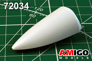 Additions (3D resin printing) 1/72 Su-34 Radio Transparent Fairing and Pitot tube (Amigo Models)