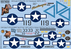 Decal 1/48 Republic P-47N-2-RE Thunderbolt