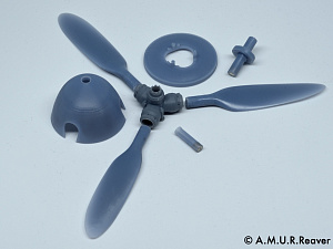 Additions 1/32 Kok and propeller blades for 1/32 scale Bf109G-2/3/4/5/6/8/14 models manufactured by Hasegawa and Revel (A.M.U.R.Reaver) 