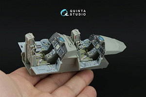 Eurofighter Typhoon Twin-seater (Powered-up Displays) 3D-Printed & coloured Interior on decal paper (Trumpeter)