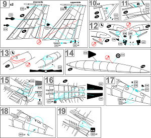 Photo Etching Kit MiG-25. Exterior (ICM) (designed to be used with ICM) (Metallic Details)
