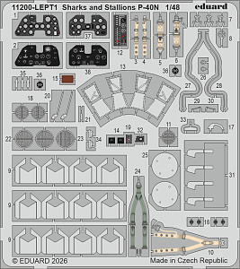 Model kit 1/48 Sharks and Stallions Dual Combo (P-40N and P-51B/C) (Eduard kits)