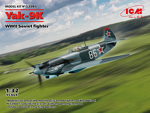 Model kit 1/32 Yakovlev Yak-9K (ICM) (damage box)