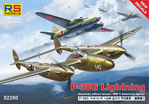 Model kit 1/72Lockheed P-38G Lightning (RS Models) (damage box)