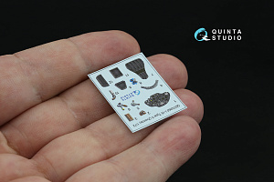 I-16 Type 5 3D-Printed & coloured Interior on decal paper (Zvezda)