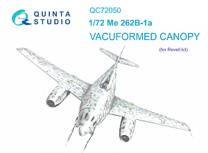Me-262B-1a vacuumed clear canopy (Revell)