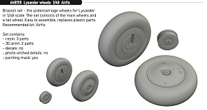 Additions (3D resin printing) 1/48 Westland Lysander (designed to be used with Airfix kits) 