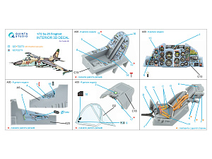 Su-25 3D-Printed & coloured Interior on decal paper (Zvezda)
