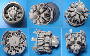 Additions (cast) 1/48 A-26B/C Invader engines set (ICM) (Vector) 