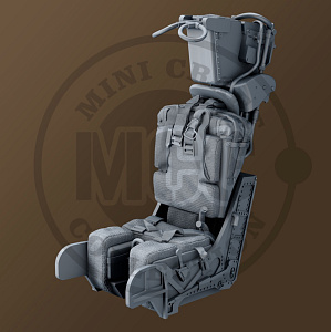 Additions (3D resin printing) 1/48 GRU-7A Ejection Seats for Grumman F-14A/F-14B Tomcat Mid/Late (2pcs) (3D-Printed) (designed to be used with Great Wall Hobby, Hasegawa and Tamiya kits)