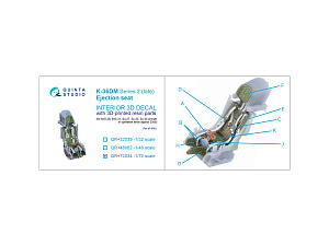 K-36DM Series2 (late) ejection seat (for MiG-29, MiG-31, Su-27, Su-33, Su-34 aircraft since 2008) (All kits)