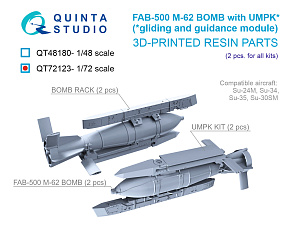 FAB-500 M-62 with UMPK, Guided Glide Bombs, 2 pcs (for all kits)