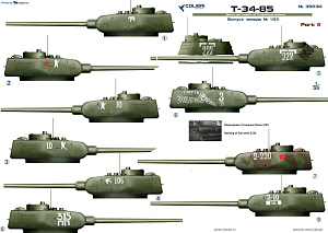 Decal 1/35 Т-34-85 factory 183. Part II (Colibri Decals)