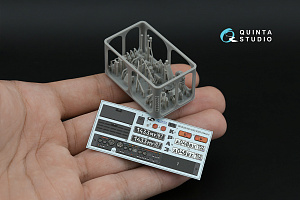 KrAZ-6322 3D-Printed & coloured Interior on decal paper (Takom) (with 3D-printed resin parts)