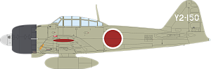 Model kit 1/48 Mitsubishi A6M3 Zero Type 22 (Eduard kits) (damage box)