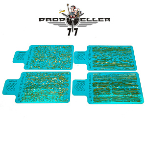 Stencils for airbrushes 'Airbrush Stencils 'Wood TEXTURE' Set No. 6 (4 pcs)' 