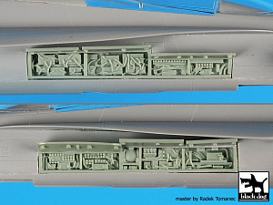 Additions (3D resin printing) 1/72 McDonnell-Douglas F/A-18 Hornet electronics (designed to be used with Academy kits)[F/A-18C F/A-18D F/A-18E F/A-18F) 