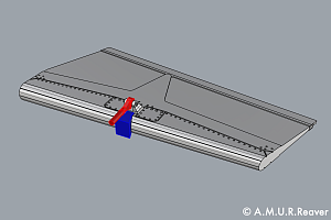 Additions (3D resin printing) 1/48 Ailerons for the MiG-29 9-13 (A.M.U.R.Reaver)