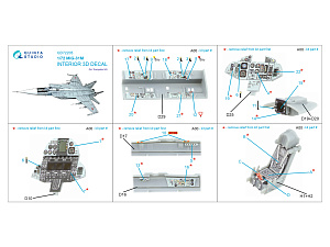 MiG-31M 3D-Printed & coloured Interior on decal paper (Trumpeter)