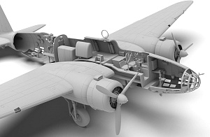 Model kit 1/48 Mitsubishi Ki-21-Ib "Sally", Japanese Heavy Bomber (ICM)
