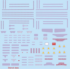 Decal 1/48 Fw 190A stencils